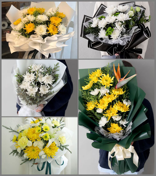 山东青岛即墨市鳌山卫街道盘龙庄村白事花束代送